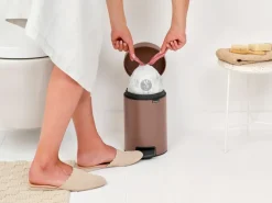 Brabantia Cubo pedal newIcon 3L, Satin Taupe Marrón
