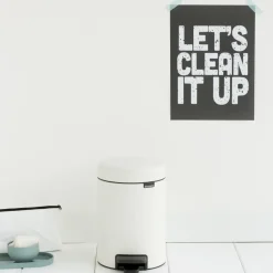 New Brabantia Cubo pedal newIcon 3L, White Blanco