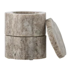Best Bloomingville Cuenco con tapa Nezli Ø9 cm, Natural Marrón