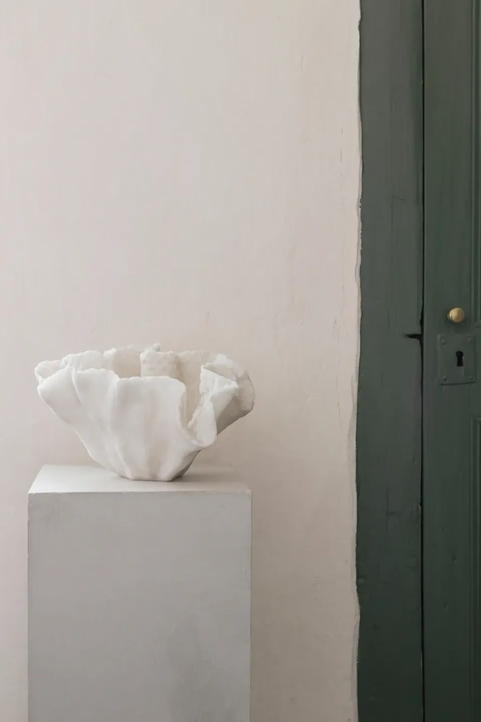 Hot Mette Ditmer Cuenco decorativo Coral, Off-white Blanco