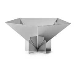 Outlet Normann Copenhagen Cuenco decorativo Fem, Stainless Steel Gris