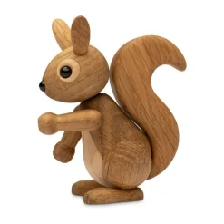 Hot Spring Copenhagen Decoración ardilla pequeña Peanut 8,5 cm, Roble Beige