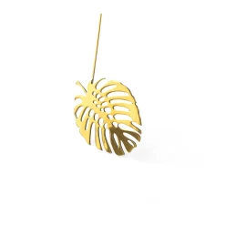 Outlet KLONG Decoración Brass leaves, set de 2, Wood Color dorado