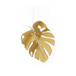 Outlet KLONG Decoración Brass leaves, set de 2, Water Color dorado
