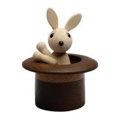 Discount Spring Copenhagen Decoración conejo The Magic Hat 9,5 cm, Arce Beige