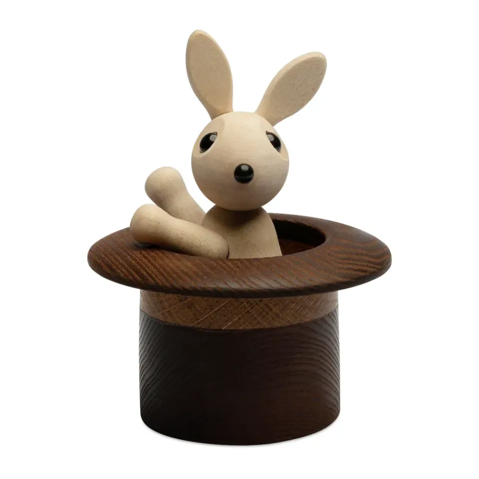Discount Spring Copenhagen Decoración conejo The Magic Hat 9,5 cm, Arce Beige