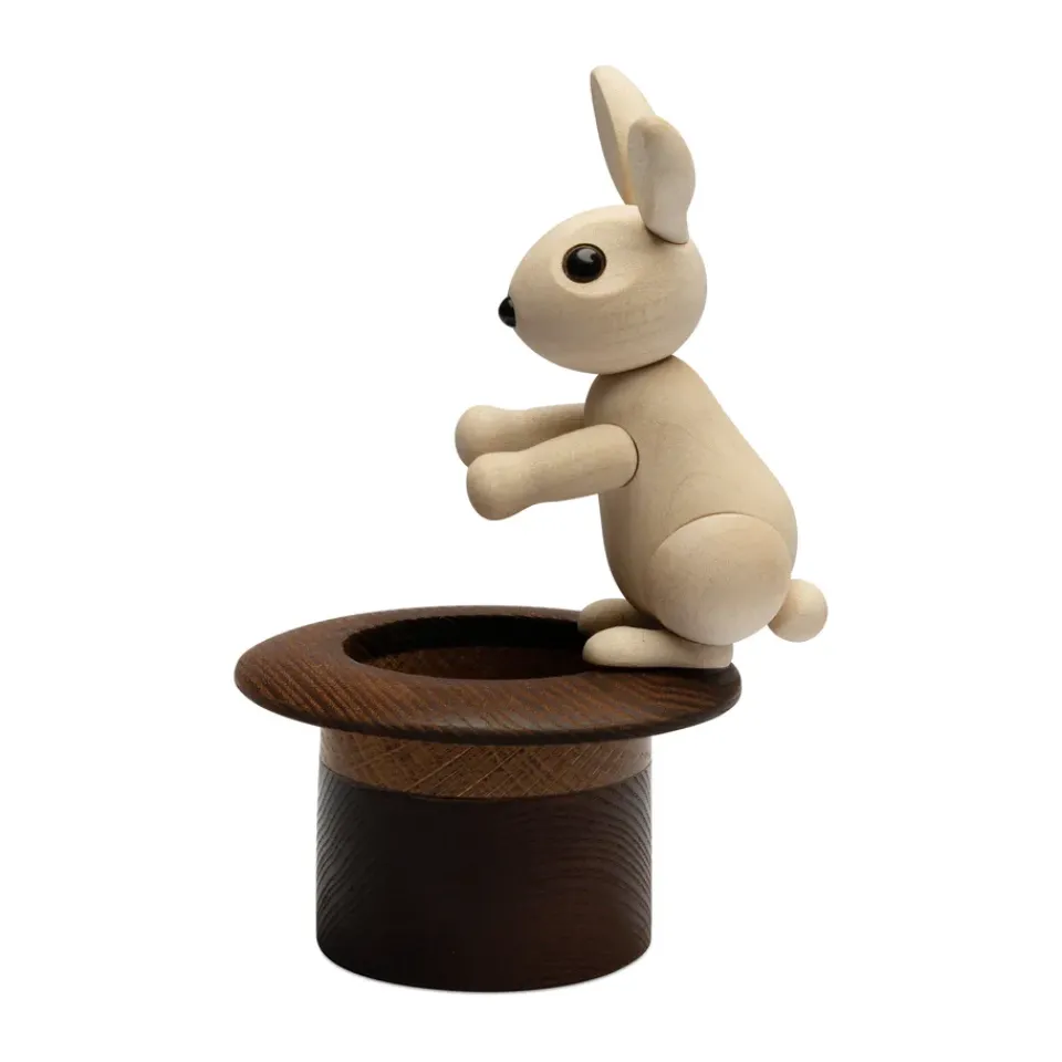 Discount Spring Copenhagen Decoración conejo The Magic Hat 9,5 cm, Arce Beige
