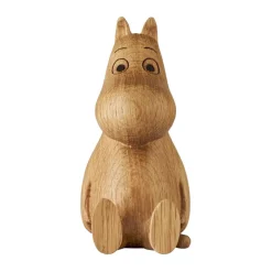Clearance Dsignhouse x Moomin Decoración de madera Mumin 10 cm, ROBLE (FSC) Beige