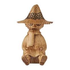 New Dsignhouse x Moomin Decoración de madera Mumin Snufkin 9 cm, ROBLE (FSC) Beige