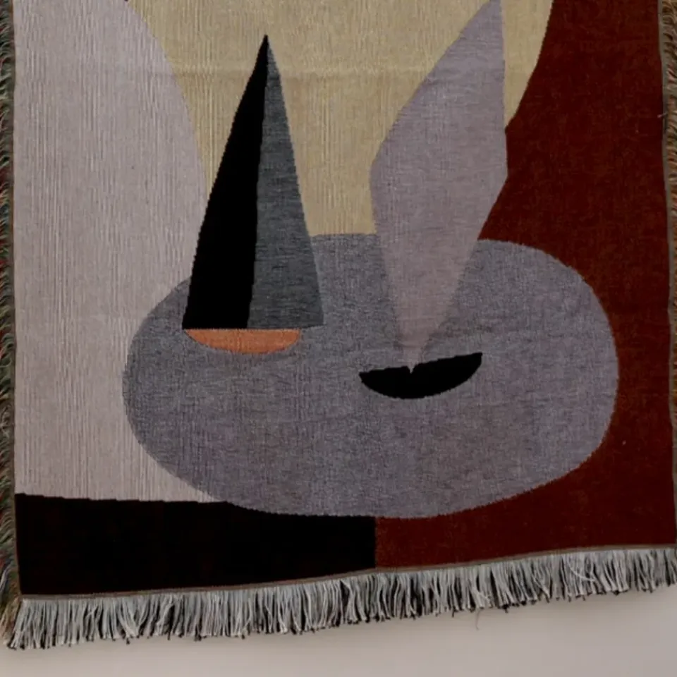 Ferm Living Decoración de pared Bird, 80x110 cm Beige