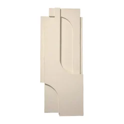 Discount Kristina Dam Studio Decoración de pared Serif Relief L, Off white Blanco