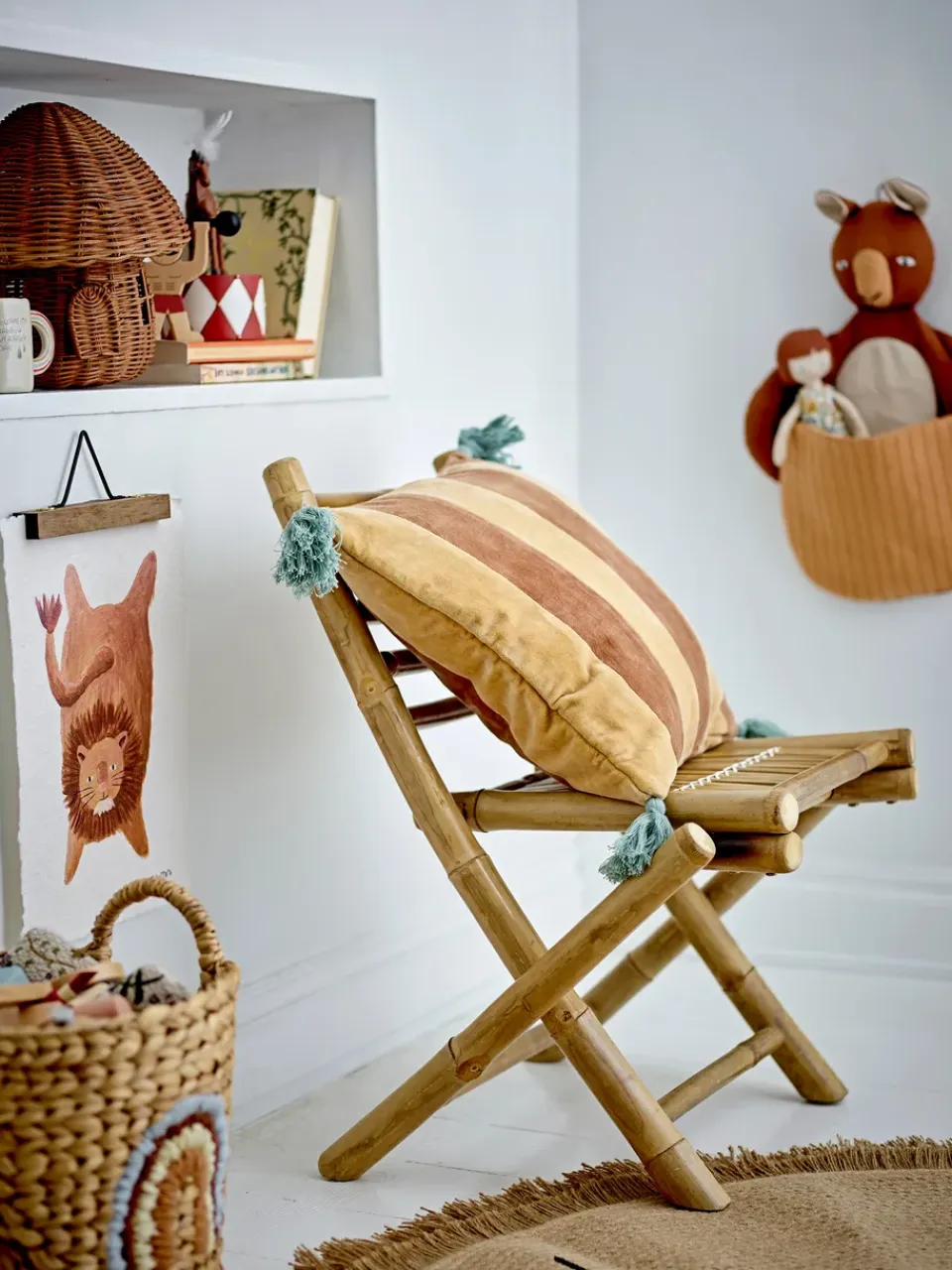 Best Bloomingville Decoración de pared Toto con almacenamiento, Canguro MarrónBeige