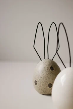 Best DBKD Decoración de Pascua Liebre H18 cm, dot Beige