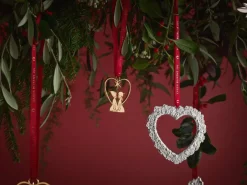 Hot Rosendahl Decoración de ventana Karen Blixen Corazón de flores, Plata Plateado