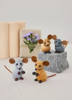 Discount Spring Copenhagen Decoración El house mouse 4,5 cm, Gris