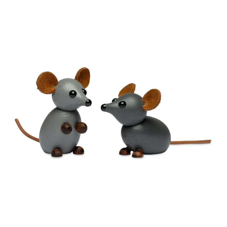 Discount Spring Copenhagen Decoración El house mouse 4,5 cm, Gris