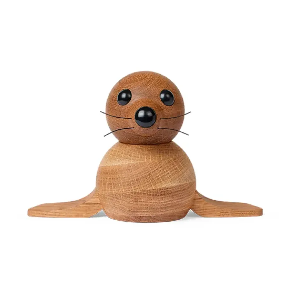 Sale Spring Copenhagen Decoración foca Anaana 17 cm, Roble Beige