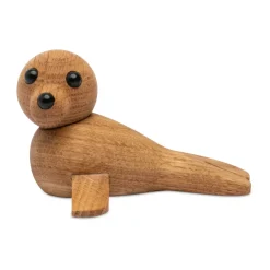 Clearance Spring Copenhagen Decoración foca Mini 9 cm, Roble Beige