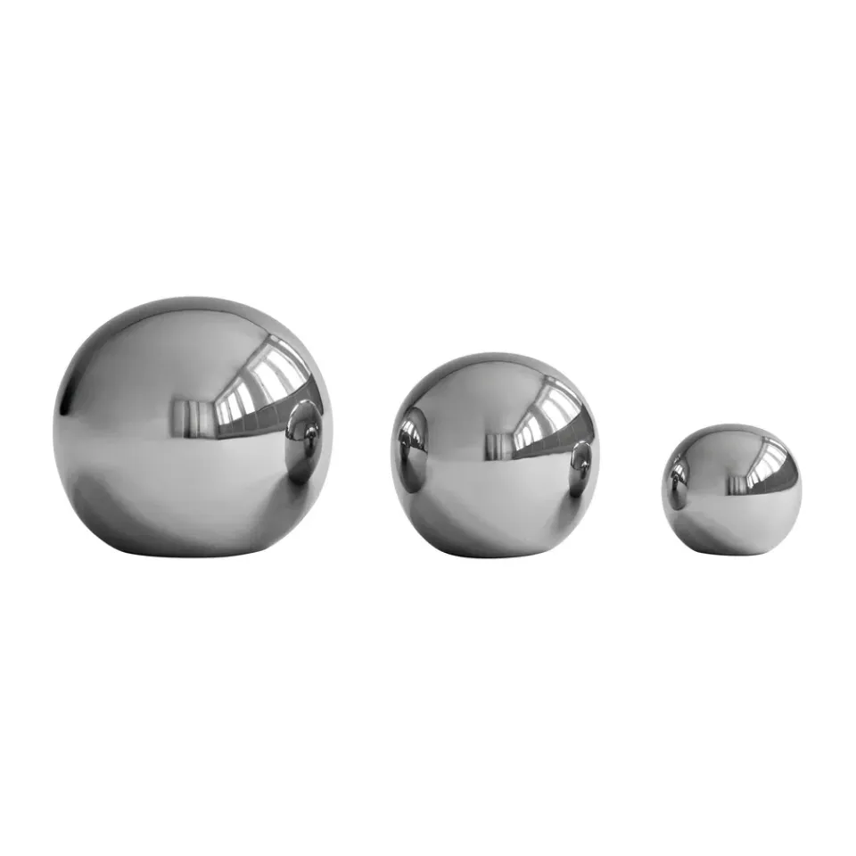 Hot 101 Copenhagen Decoración Gallery Balls 3 piezas, Chrome Plateado