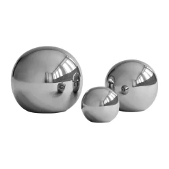 Hot 101 Copenhagen Decoración Gallery Balls 3 piezas, Chrome Plateado
