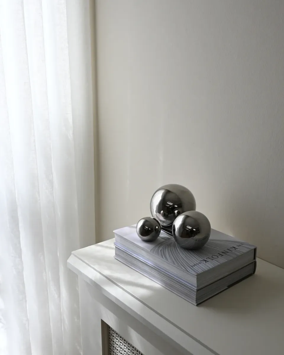 Hot 101 Copenhagen Decoración Gallery Balls 3 piezas, Chrome Plateado