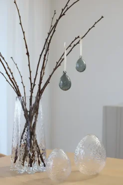 Discount Cooee Design Decoración Gry huevo 12 cm, Clear Transparente