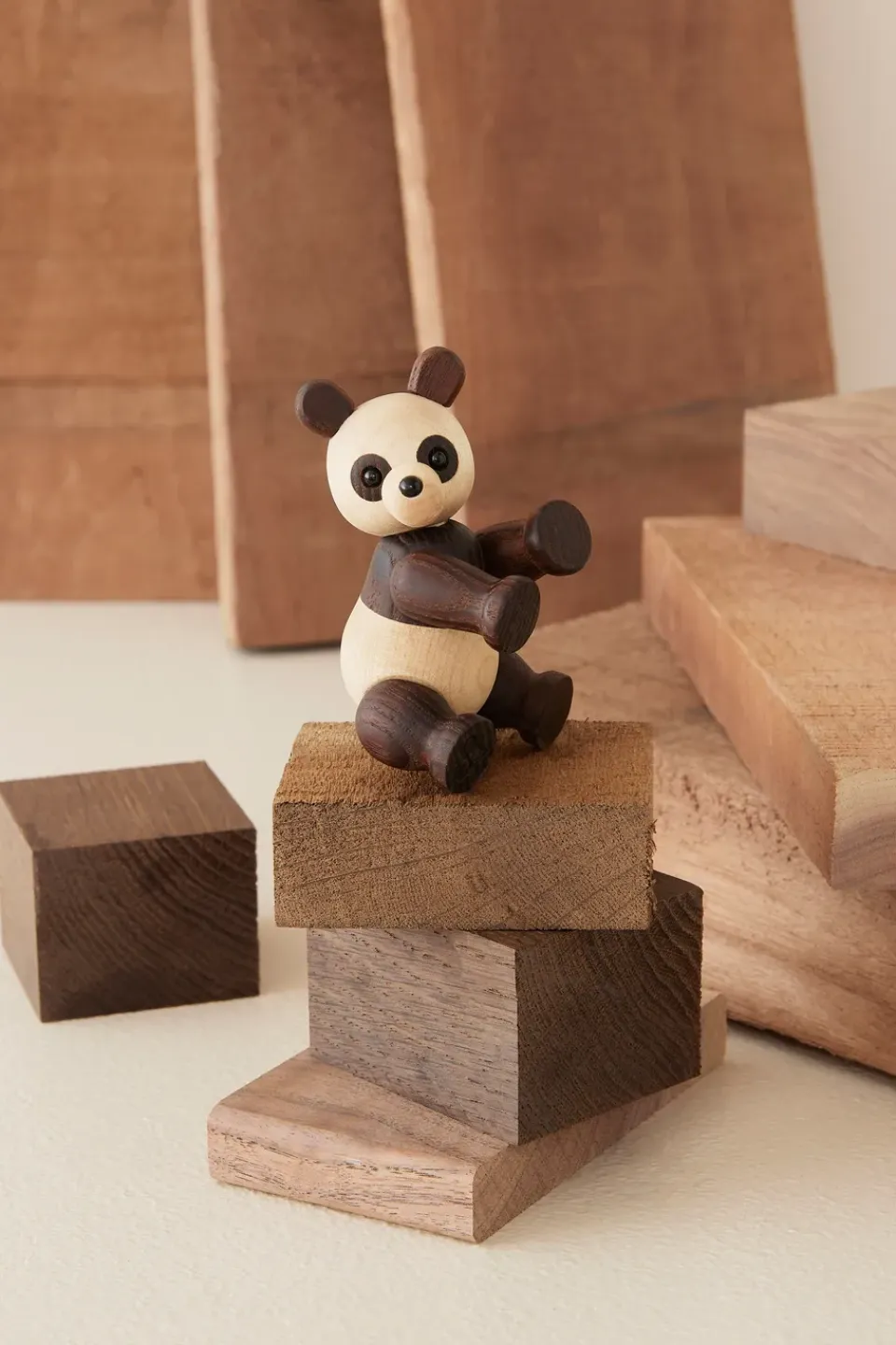Online Spring Copenhagen Decoración panda Pixi arce 9 cm, Marrón