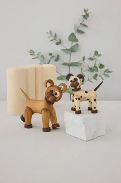 New Spring Copenhagen Decoración perro Joy 11 cm, Arce Beige