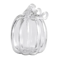 New Cooee Design Decoración Pumpkin 14 cm, Clear Transparente