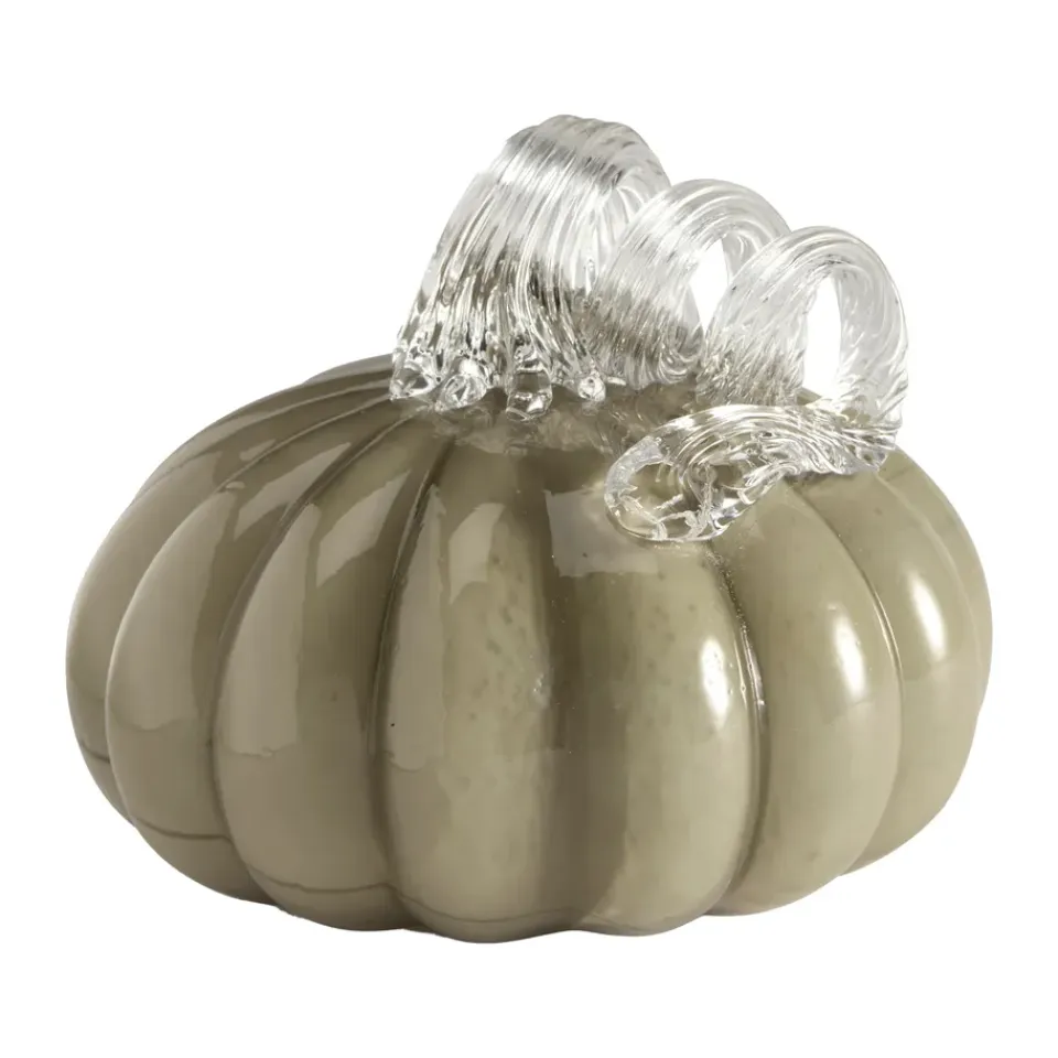 Outlet Cooee Design Decoración Pumpkin 10 cm, Khaki Beige