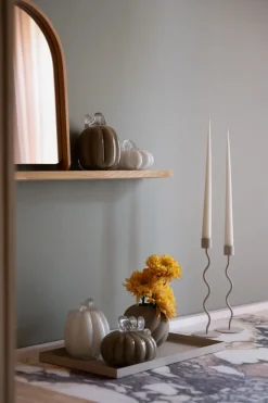 Outlet Cooee Design Decoración Pumpkin 10 cm, Khaki Beige
