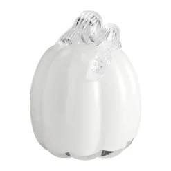 Hot Cooee Design Decoración Pumpkin 14 cm, White Blanco