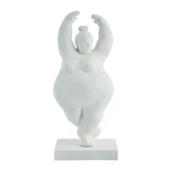 Clearance Lene Bjerre Decoración Serafina mujer pirueta 28 cm, White Blanco