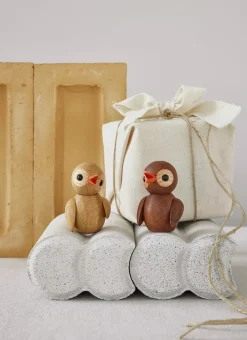 Sale Spring Copenhagen Decoración Spring Birds 6,5 cm, Jokey, roble Beige