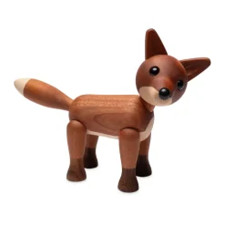 Best Spring Copenhagen Decoración zorro Foxy 12 cm, Caoba Marrón