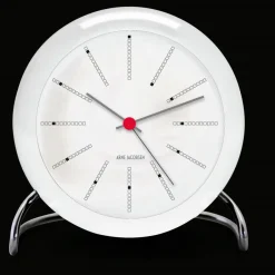 Outlet Arne Jacobsen Clocks Despertador AJ Bankers, Blanco