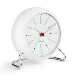 Outlet Arne Jacobsen Clocks Despertador AJ Bankers, Blanco