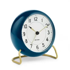 Clearance Arne Jacobsen Clocks Despertador AJ Station, azul marino, azul marino AzulBlanco