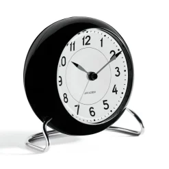 Discount Arne Jacobsen Clocks Despertador AJ Station, , Negro