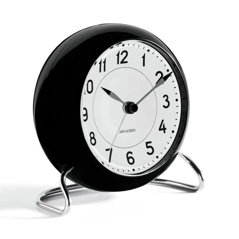 Discount Arne Jacobsen Clocks Despertador AJ Station, , Negro