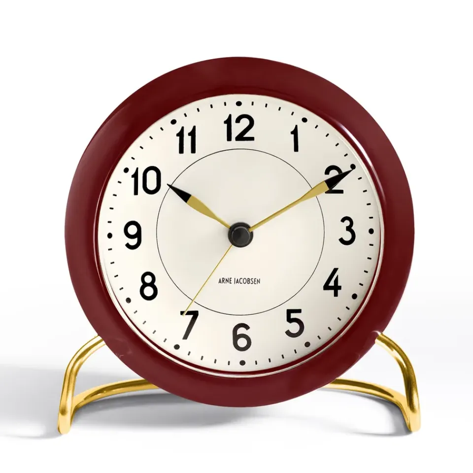 Sale Arne Jacobsen Clocks Despertador AJ Station, , Rojo