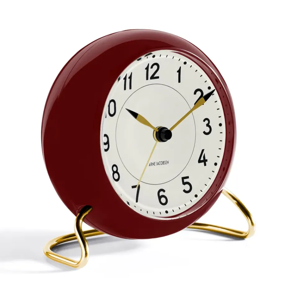 Sale Arne Jacobsen Clocks Despertador AJ Station, , Rojo