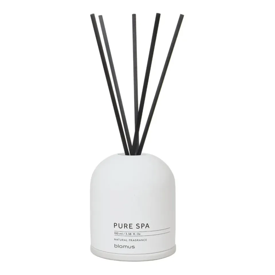 Discount Blomus Difusor con varillas Fraga 100 ml, French Cotton-Lily White NegroBlanco