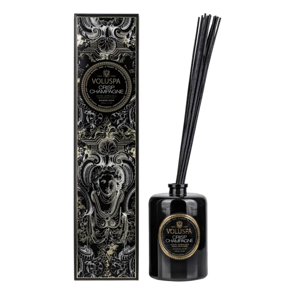 Discount Voluspa Difusor con varillas Maison Noir 177 ml, Crisp Champagne Color doradoNegro