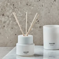 Discount Meraki Difusor de varillas 100 ml, Fresh linen Blanco