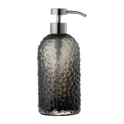 Hot AYTM Dispensador de jabón Arura 20 cm, Negro-plata NegroPlateado