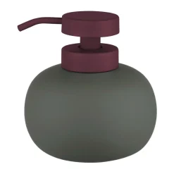 Discount Mette Ditmer Dispensador de jabón Lotus play bajo, incl. 2 cabezales, Dark olive Verde