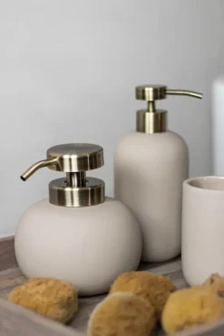 New Mette Ditmer Dispensador de jabón Lotus, sand ( crudo) Blanco