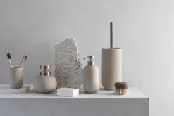New Mette Ditmer Dispensador de jabón Lotus, sand ( crudo) Blanco