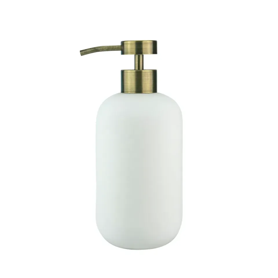 New Mette Ditmer Dispensador de jabón Lotus alto, Blanco